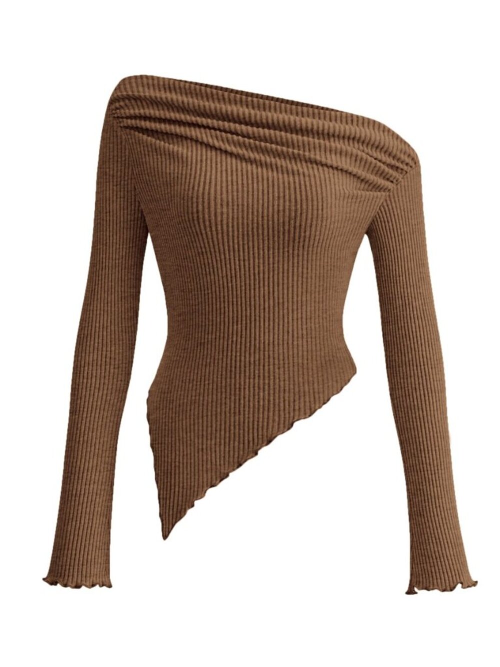 Women's Fall Off the Shoulder Long Sleeve Tops